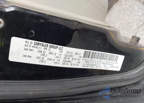 2012 Chrysler Town & Country Touring из США, поврежденный, VIN 2C4RC1BG8CR346337